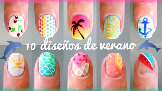 10 diseños de uñas de verano DIY paso a paso