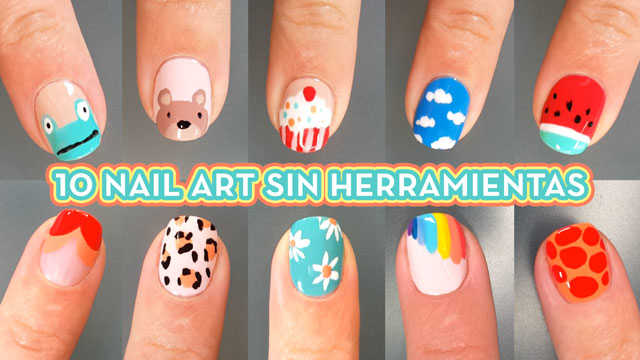 10 ideas de diseño de uñas sin herramientas