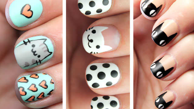 3 IDEAS DE UÑAS DECORADAS CON GATOS PASO A PASO