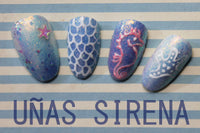 4 DISEÑOS DE UÑAS DE SIRENA PASO A PASO TUTORIAL