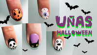 5 uñas decoradas de halloween paso a paso