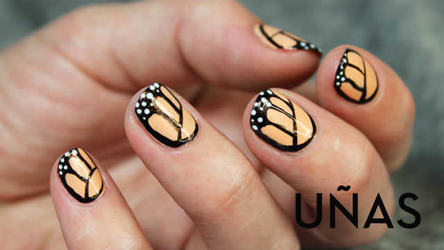 Uñas de mariposa paso a paso