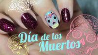 Calavera azucar uñas dia de los muertos