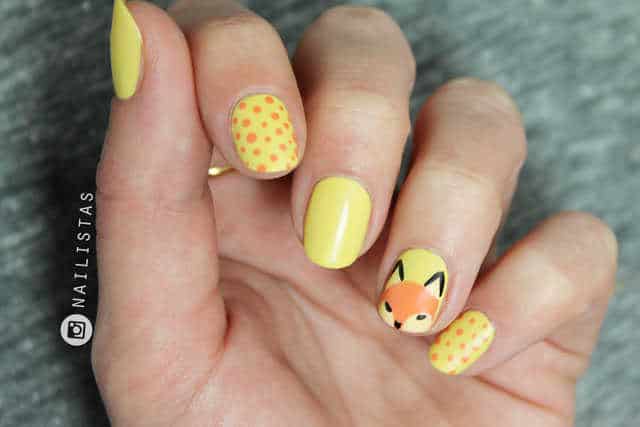 Diseños de uñas de animales: zorro | Nail art