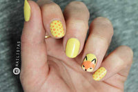 diseños de uñas de animales nail art de zorro