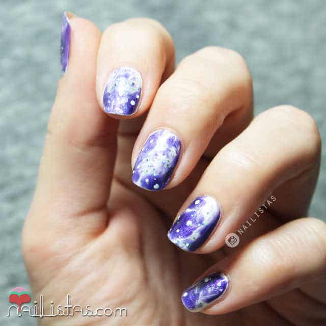 Cómo hacer unas galaxy nails sin esponja