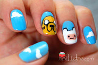 Tutorial paso a paso: Hora de Aventuras, Jake & Finn // Adventure Time's nail art, Jake & Finn // Tutorial