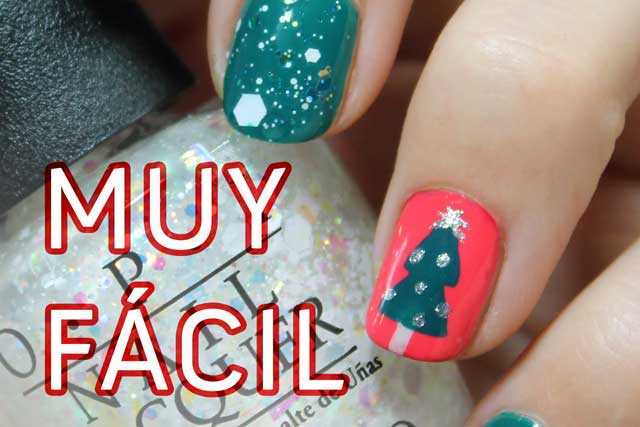 Decoración de uñas MUY FÁCIL | Navidad