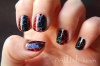 Uñas red de Neón // Manicura Futurista >>> Reto