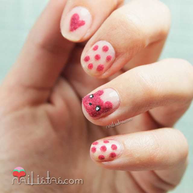 Manicura de terciopelo | Oso de peluche