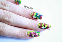 Pegatinas caseras uñas paso a paso reverse stamping