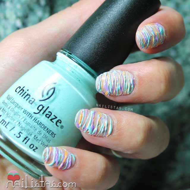 Nail art paso a paso: sugar spun
