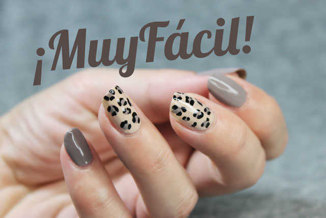Uñas de leopardo paso a paso | Muy fácil