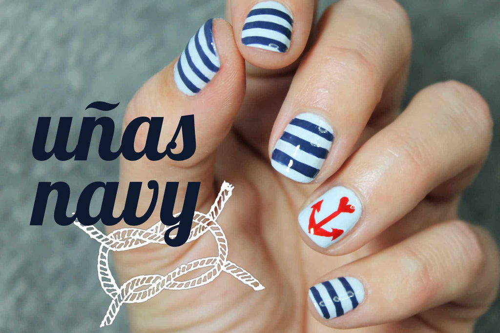 Uñas marineras paso a paso