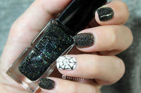 uñas paso a paso halloween