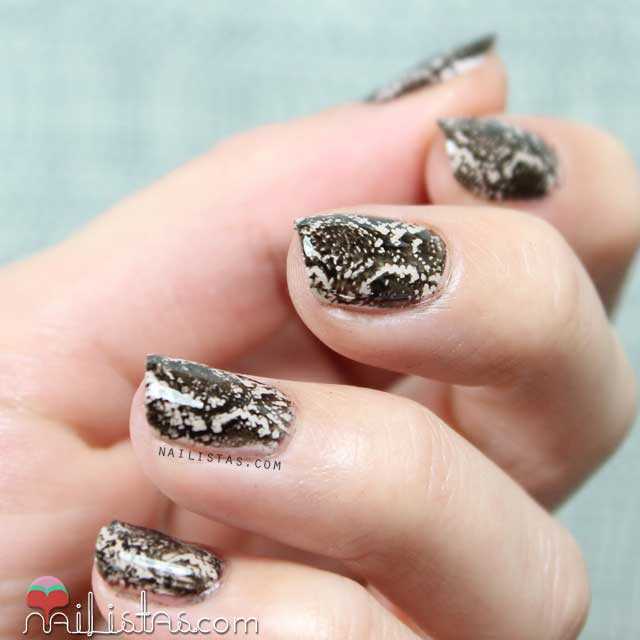 Uñas decoradas de serpiente | Stamping nail art