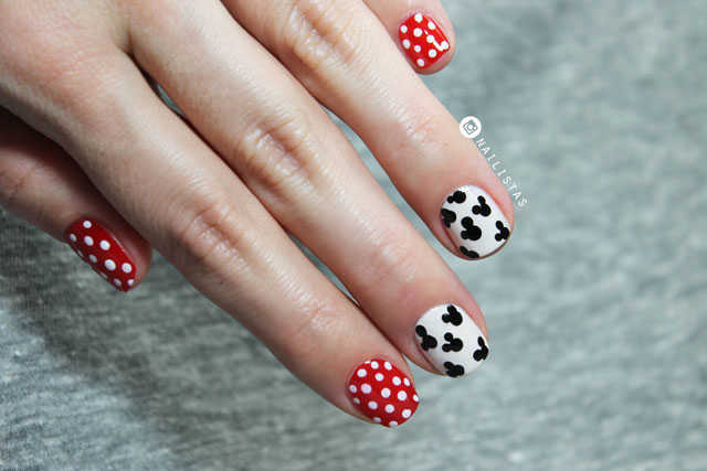 Diseño de uñas súper fácil y rápido con Mickey Mouse