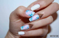 Uñas paso a paso degradadas con nail tape