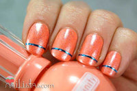 Uñas decoradas con cinta para nail art // Sensinity >> 22 Naranja