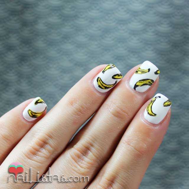 Uñas decoradas con plátanos | Nailistas