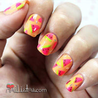 Uñas decoradas con sandías neón | Reto # Summernails