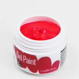 Gel paint nail art gel painting rosa flúor