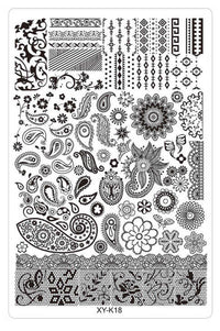 comprar placas de estampación acrílicas para stamping nail art