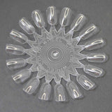 rueda muestrario de nail art esmaltes de uñas transparente