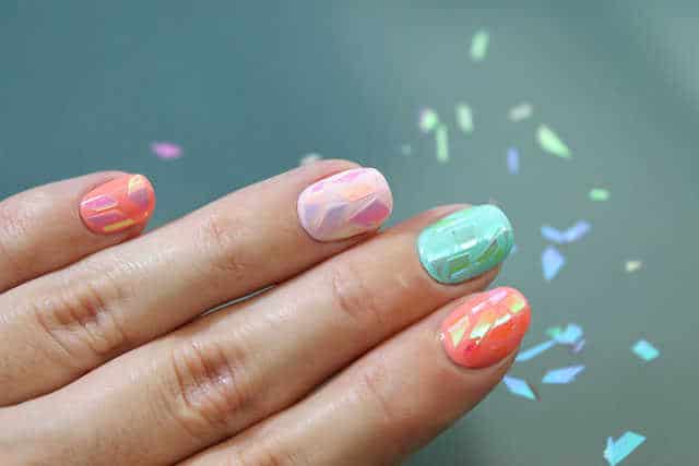 Uñas de Cristal Roto, Broken Glass Nails - Nailistas, Esmaltes permanentes  y productos de uñas — Nailistas