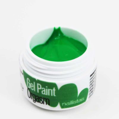 Gel paint nail art gel painting verde flúor