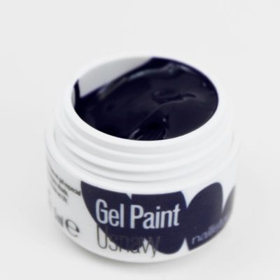 Gel paint nail art gel painting azul oscuro marino