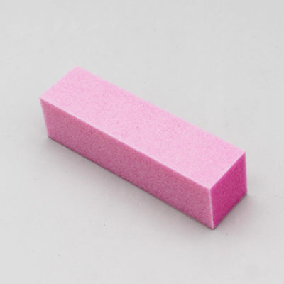 taco pulidor de uñas para manicura color rosa
