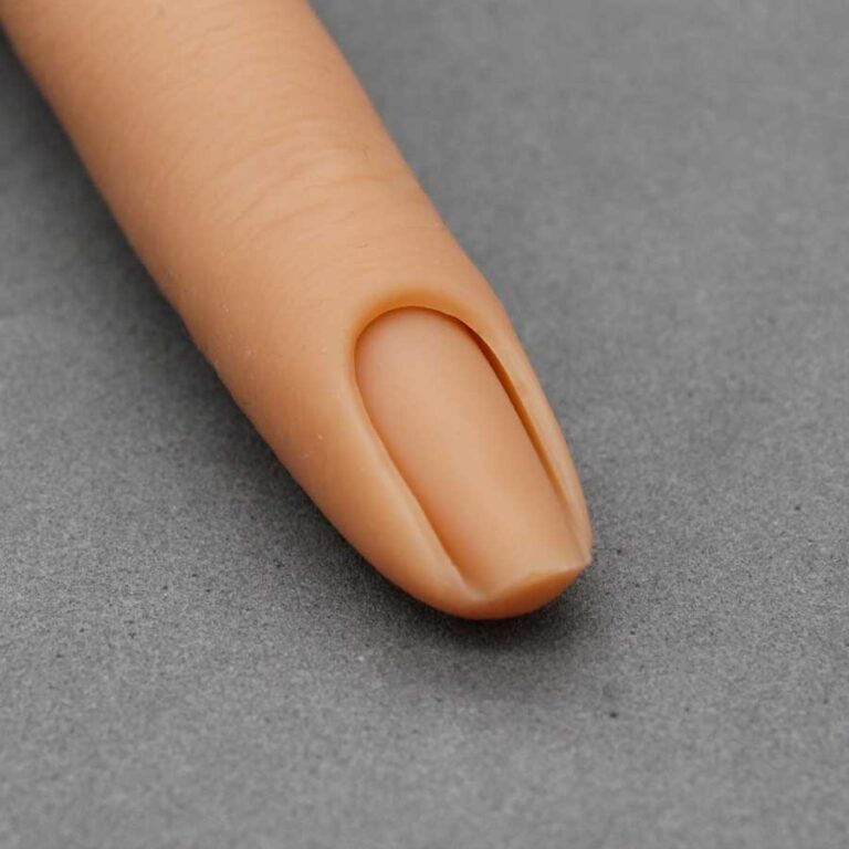 dedo practicas uñas silicona